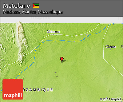 Physical 3D Map of Matulane