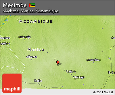 Physical 3D Map of Mecimbe