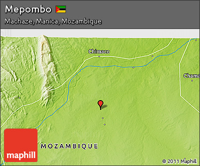 Physical 3D Map of Mepombo