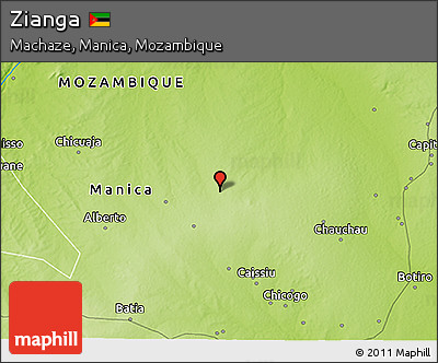 Physical 3D Map of Zianga