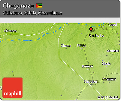 Physical 3D Map of Cheganaze