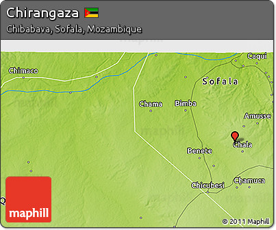 Physical 3D Map of Chirangaza