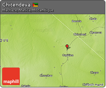 Physical 3D Map of Chitendeva