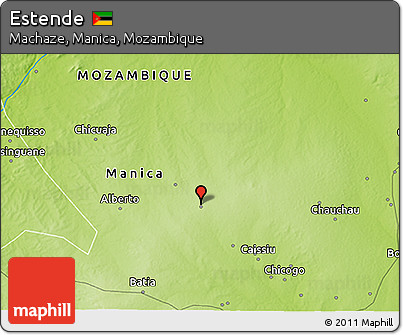 Physical 3D Map of Estende