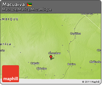 Physical 3D Map of Macuaiva