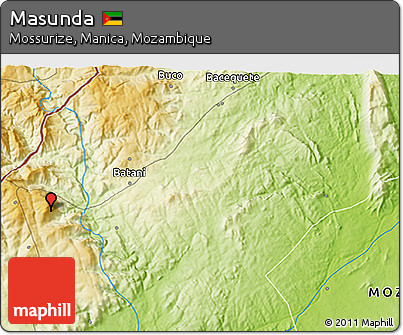 Physical 3D Map of Masunda