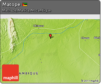 Physical 3D Map of Matope