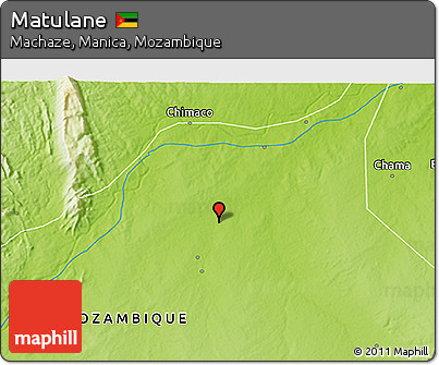 Physical 3D Map of Matulane