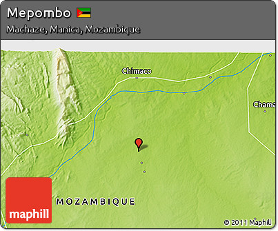 Physical 3D Map of Mepombo