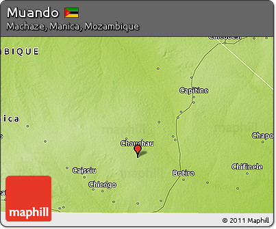 Physical 3D Map of Muando
