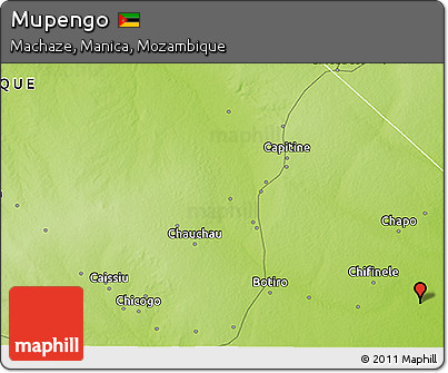 Physical 3D Map of Mupengo