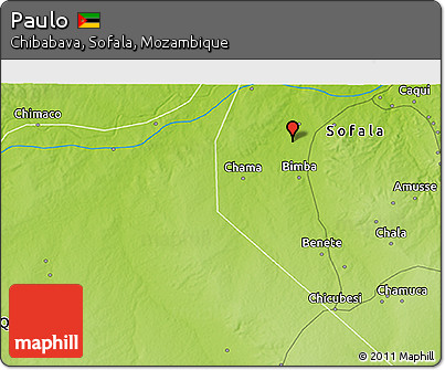 Physical 3D Map of Paulo