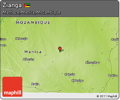 Physical 3D Map of Zianga