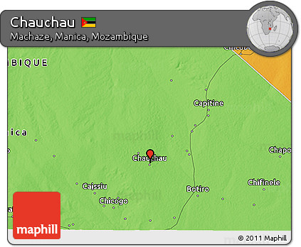 Political 3D Map of Chauchau