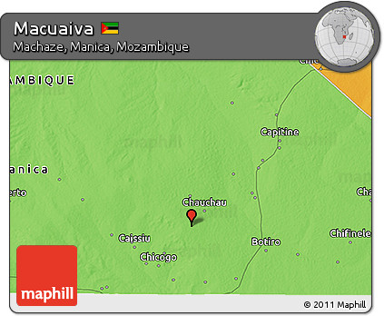 Political 3D Map of Macuaiva