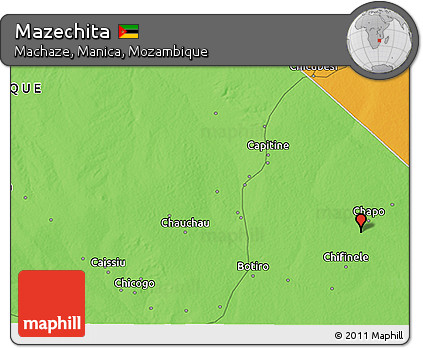 Political 3D Map of Mazechita