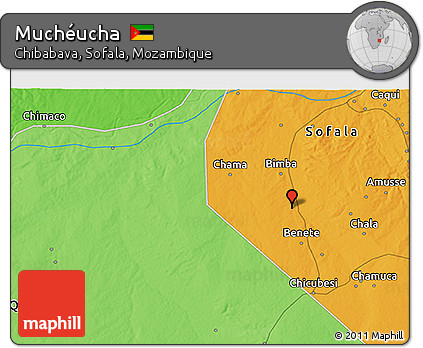 Political 3D Map of Muchéucha