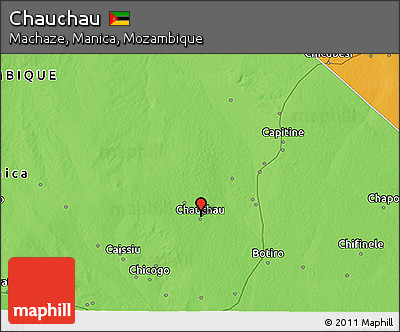 Political 3D Map of Chauchau