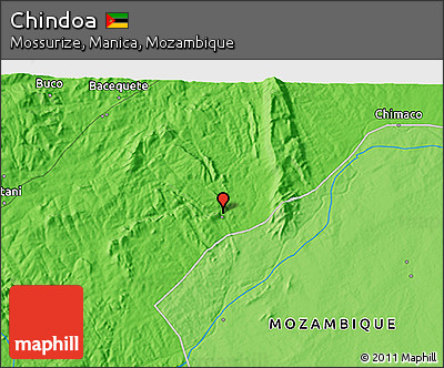 Political 3D Map of Chindoa