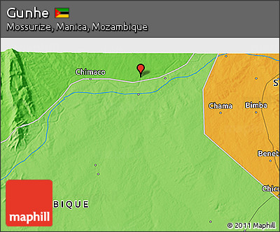 Political 3D Map of Gunhe