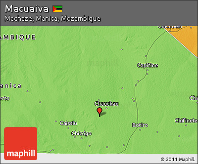 Political 3D Map of Macuaiva
