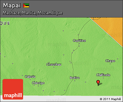 Political 3D Map of Mapai