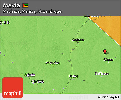 Political 3D Map of Mavia