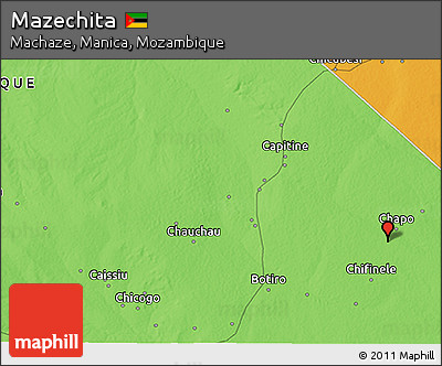 Political 3D Map of Mazechita