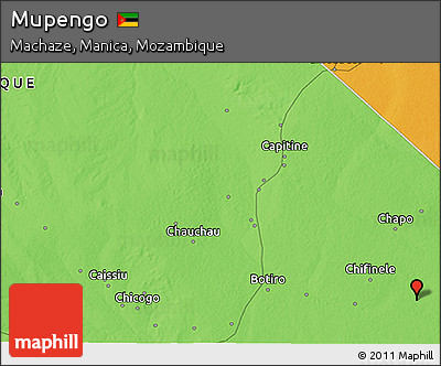 Political 3D Map of Mupengo