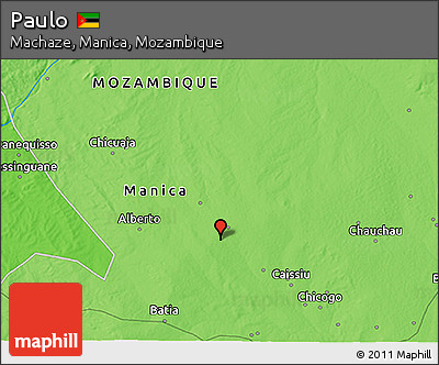 Political 3D Map of Paulo