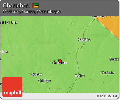 Political 3D Map of Chauchau