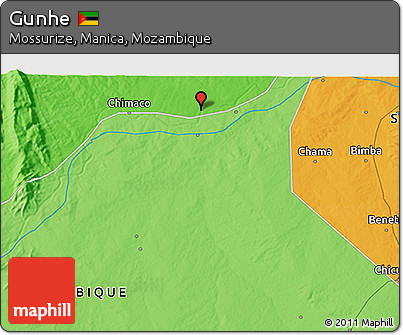 Political 3D Map of Gunhe