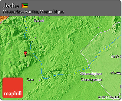 Political 3D Map of Jeche
