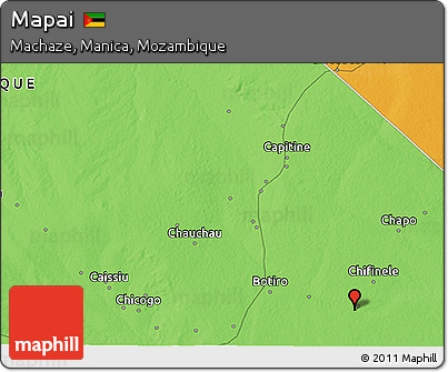 Political 3D Map of Mapai