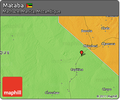 Political 3D Map of Mataba