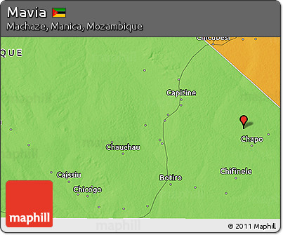 Political 3D Map of Mavia