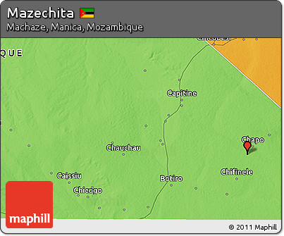 Political 3D Map of Mazechita