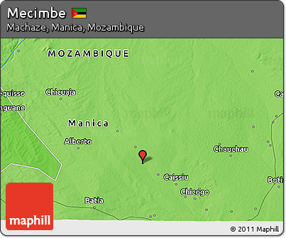 Political 3D Map of Mecimbe