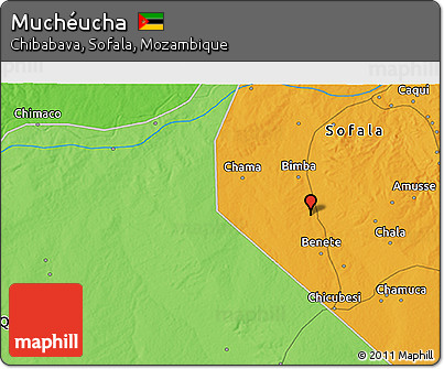 Political 3D Map of Muchéucha