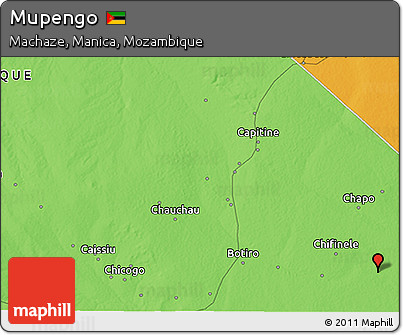 Political 3D Map of Mupengo