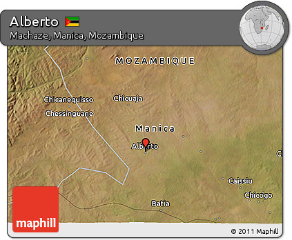 Satellite 3D Map of Alberto