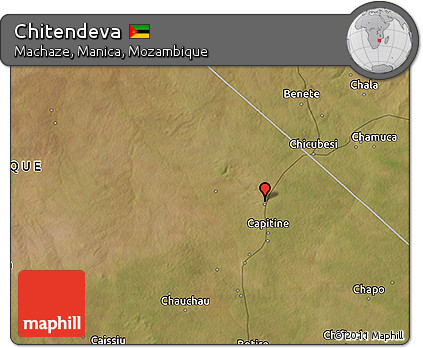 Satellite 3D Map of Chitendeva