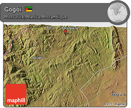 Satellite 3D Map of Gogói
