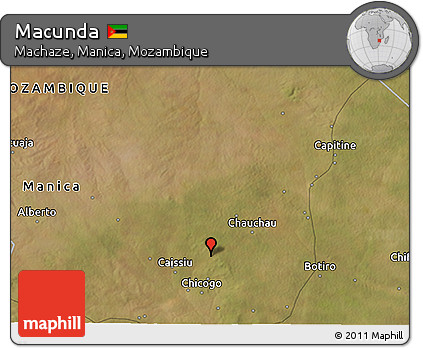 Satellite 3D Map of Macunda