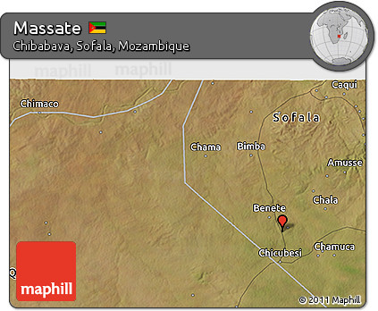 Satellite 3D Map of Massate