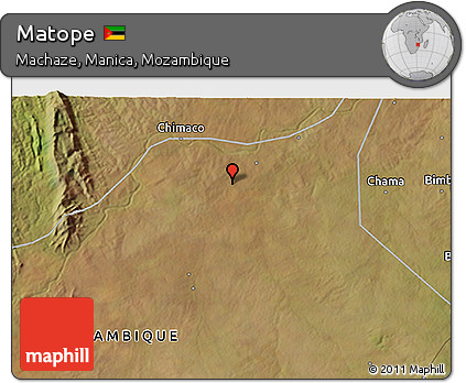 Satellite 3D Map of Matope