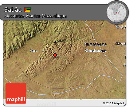 Satellite 3D Map of Sabão