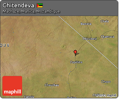 Satellite 3D Map of Chitendeva