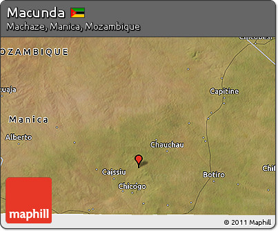 Satellite 3D Map of Macunda