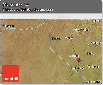 Satellite 3D Map of Massate